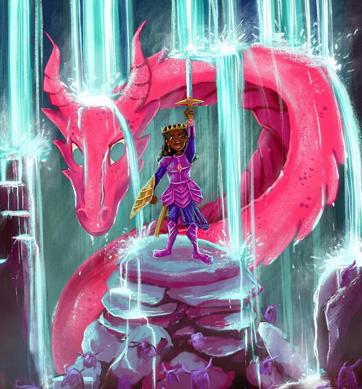 Aaliyah, Princess-Knight After accidentally saving a baby dragon, a sheltered princess joins a secret Order dedicated to protecting magical creatures. But balancing her double life soon gets sticky.